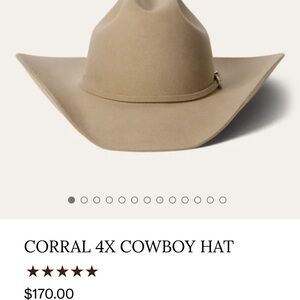 Brand New in Box Stetson Corral Cowboy Hat